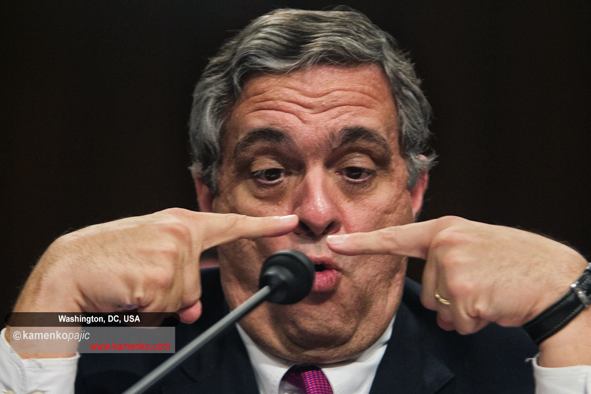 Central Intelligence Agency, CIA, Director George Tenet testifies during the 10th public hearing of the National Commission on Terrorist Attacks Upon the United States. His testimony focuses on the performance of law enforcement and the intelligence community prior to the September 11, 2001 attacks