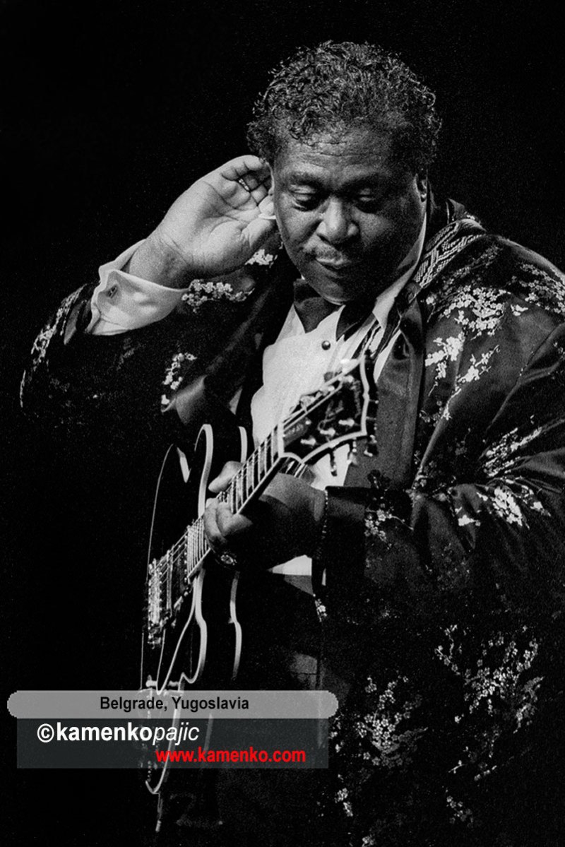 B.B. King performs in Belgrade's Sava Center on Friday, July 5, 1991
