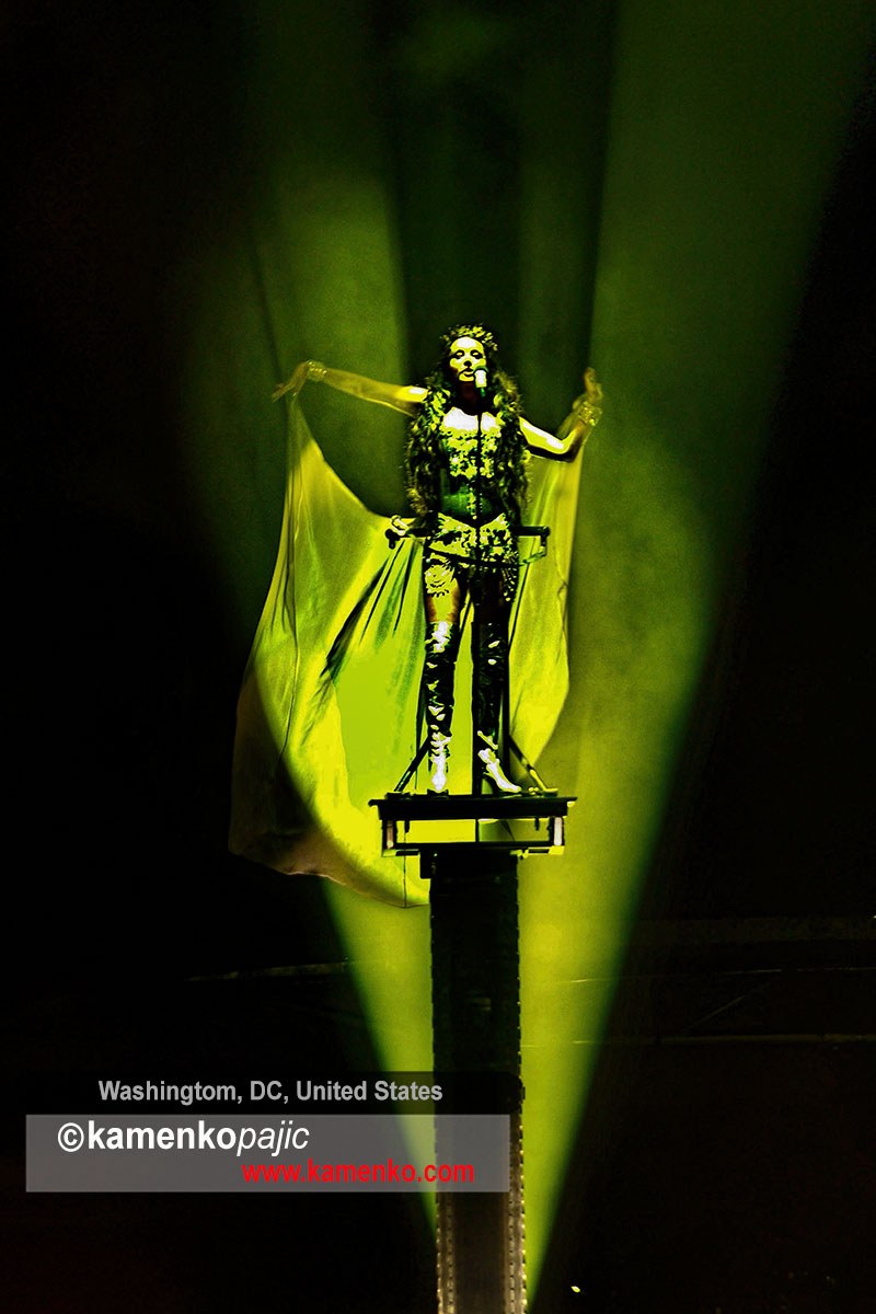 Sarah Brightman performs during a concert at Verizon Center
